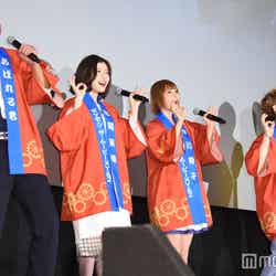 （左から）あばれる君、松岡茉優、中川翔子、山寺宏一（C）モデルプレス
