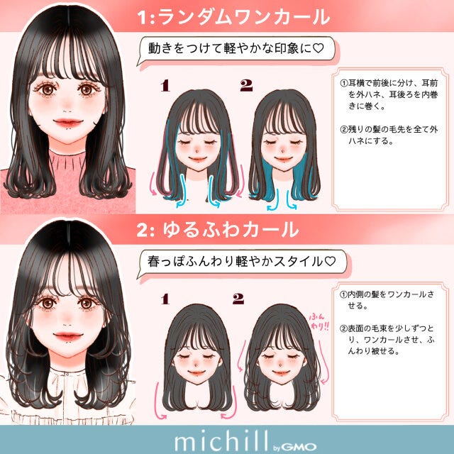 今っぽ巻き髪 垢抜け 簡単 8style kyoko. イラスト 今っぽ巻き髪 垢抜け 簡単 8style kyoko. イラスト ランダムワンカール ゆるふわカール