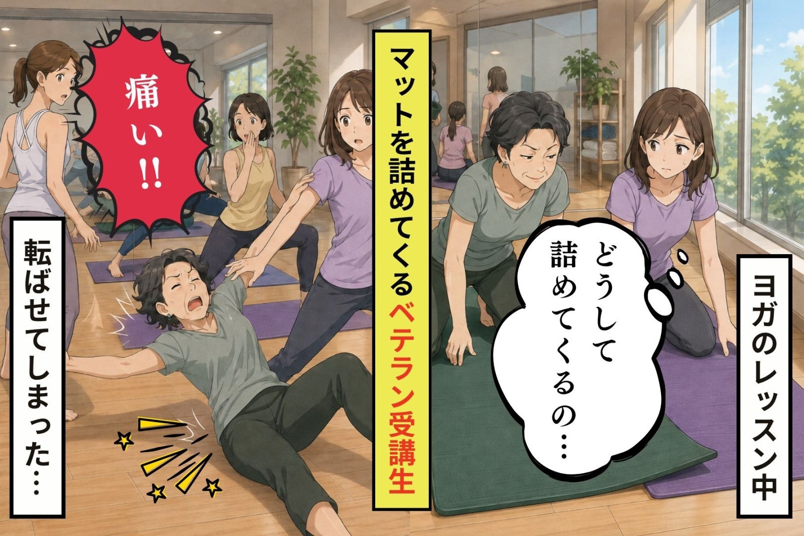 マットを詰めた受講生が、転倒後に消えた理由