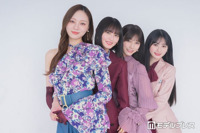 乃木坂46(左から)梅澤美波、遠藤さくら、池田瑛紗、川崎桜(C)モデルプレス