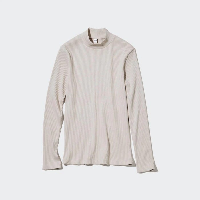 ユニクロ　uniqlo　レディース　おすすめ　オススメ　コスパ　2022　冬　トップス　ニット　セーター　リブ　リブニット　リブハイネックT