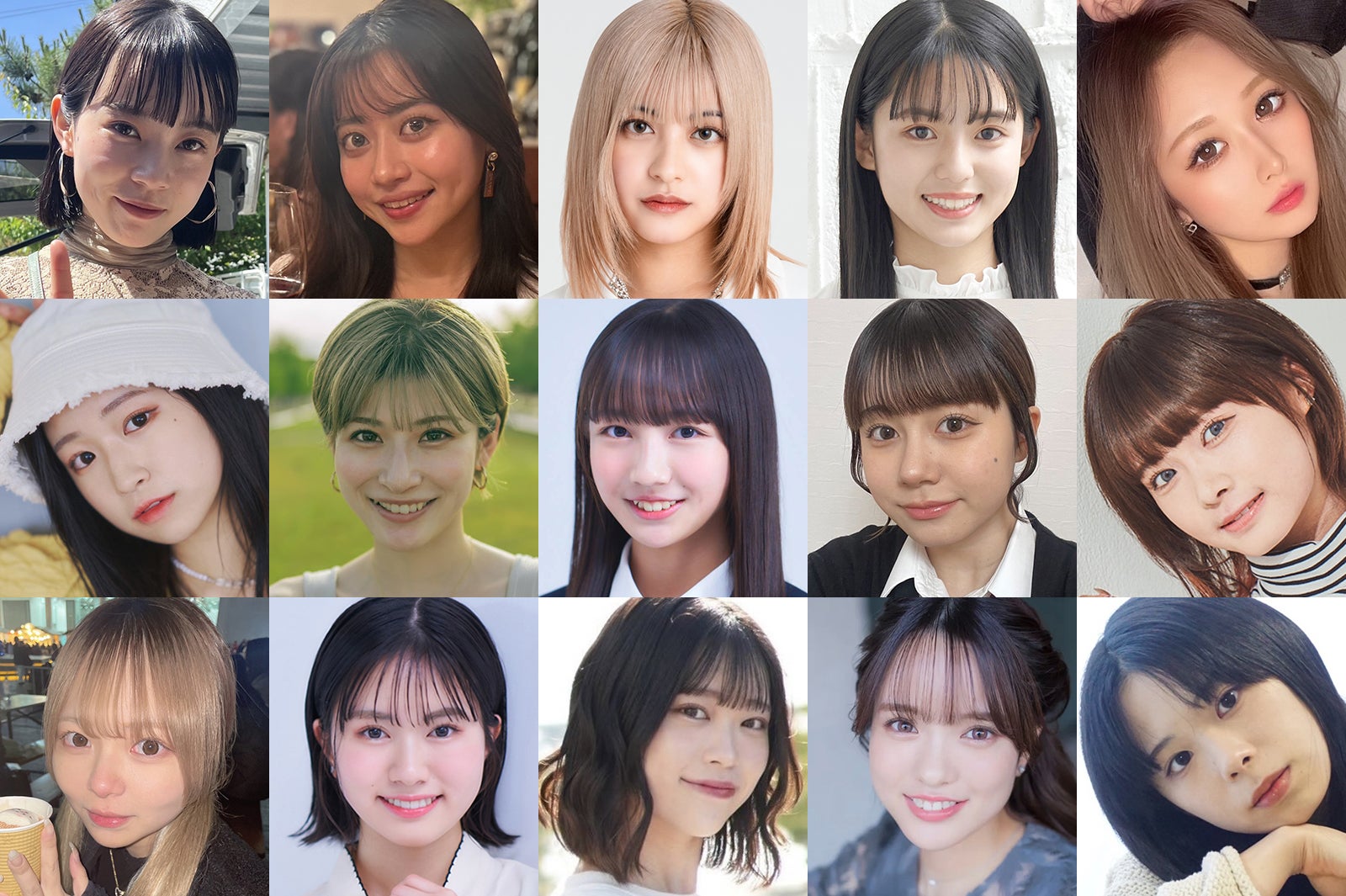 「モデルプレス 読者モデルオーディション 2024」決勝進出者（一部）