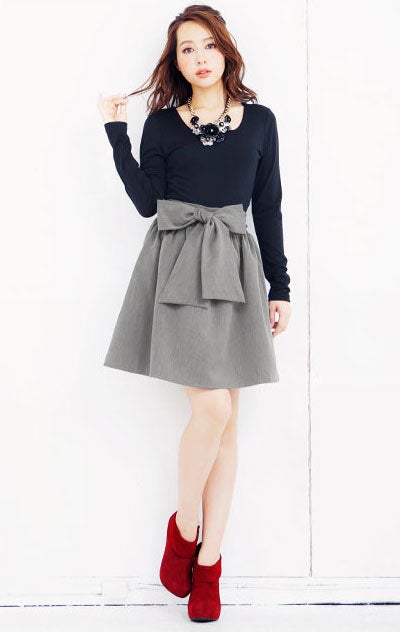 2wayリボン付フレアスカート「神戸レタス」2880円（税込）／画像提供：神戸レタス