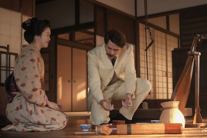 高石あかり、トミー・バストウ「ばけばけ」第36話(C)NHK