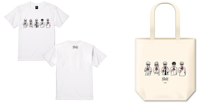 Tシャツ（S／M／L／XL）、トートバッグ（C）AMG