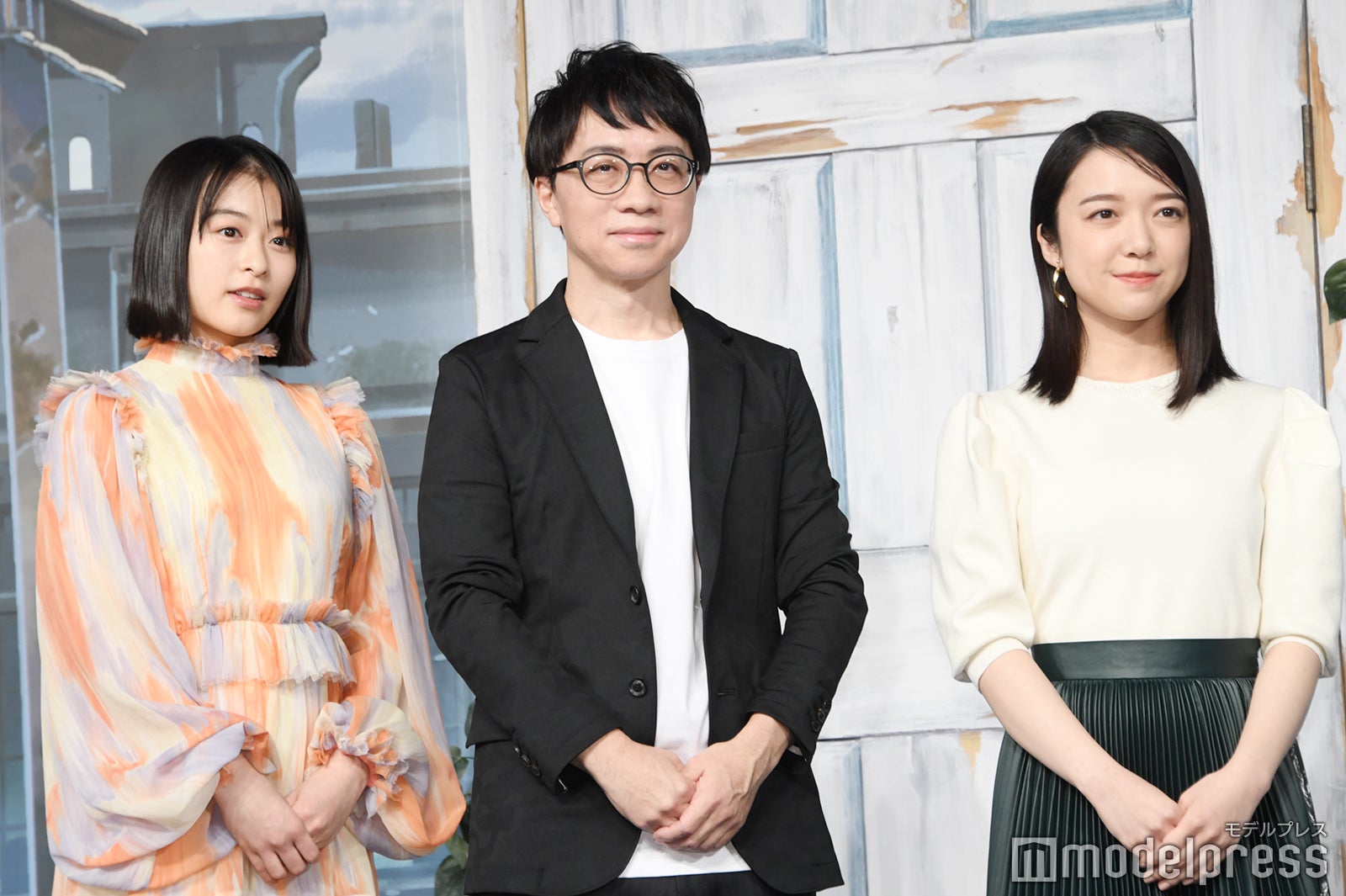 森七菜、新海誠監督、上白石萌音（C）モデルプレス