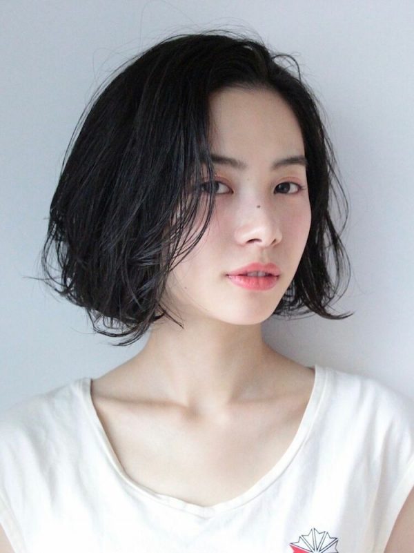 画像15 17 おしゃれな前髪なしの黒髪ボブ特集 大人可愛い垢抜けヘアスタイルをご紹介 モデルプレス