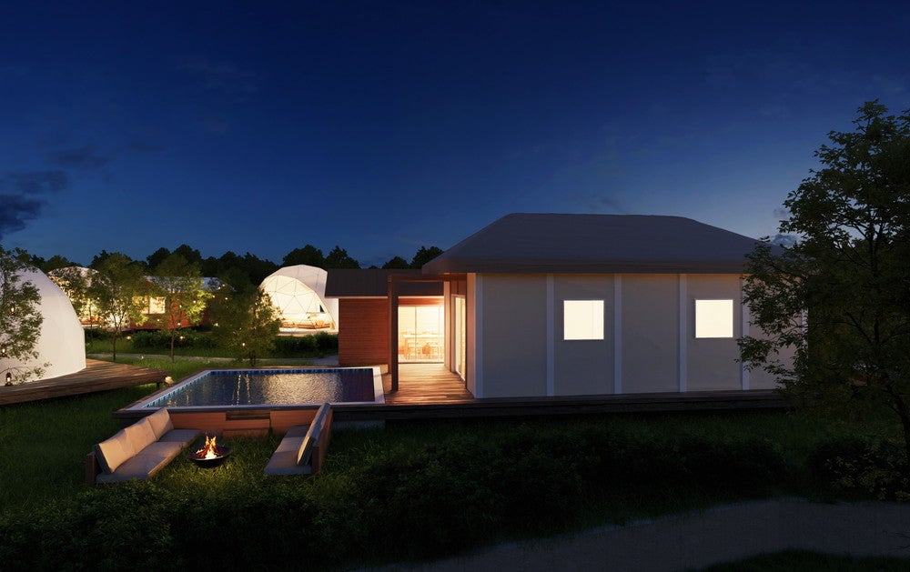 琵琶湖グランピング グランピングヴィレッジ滋賀今津浜／画像提供：ブッキングリゾート