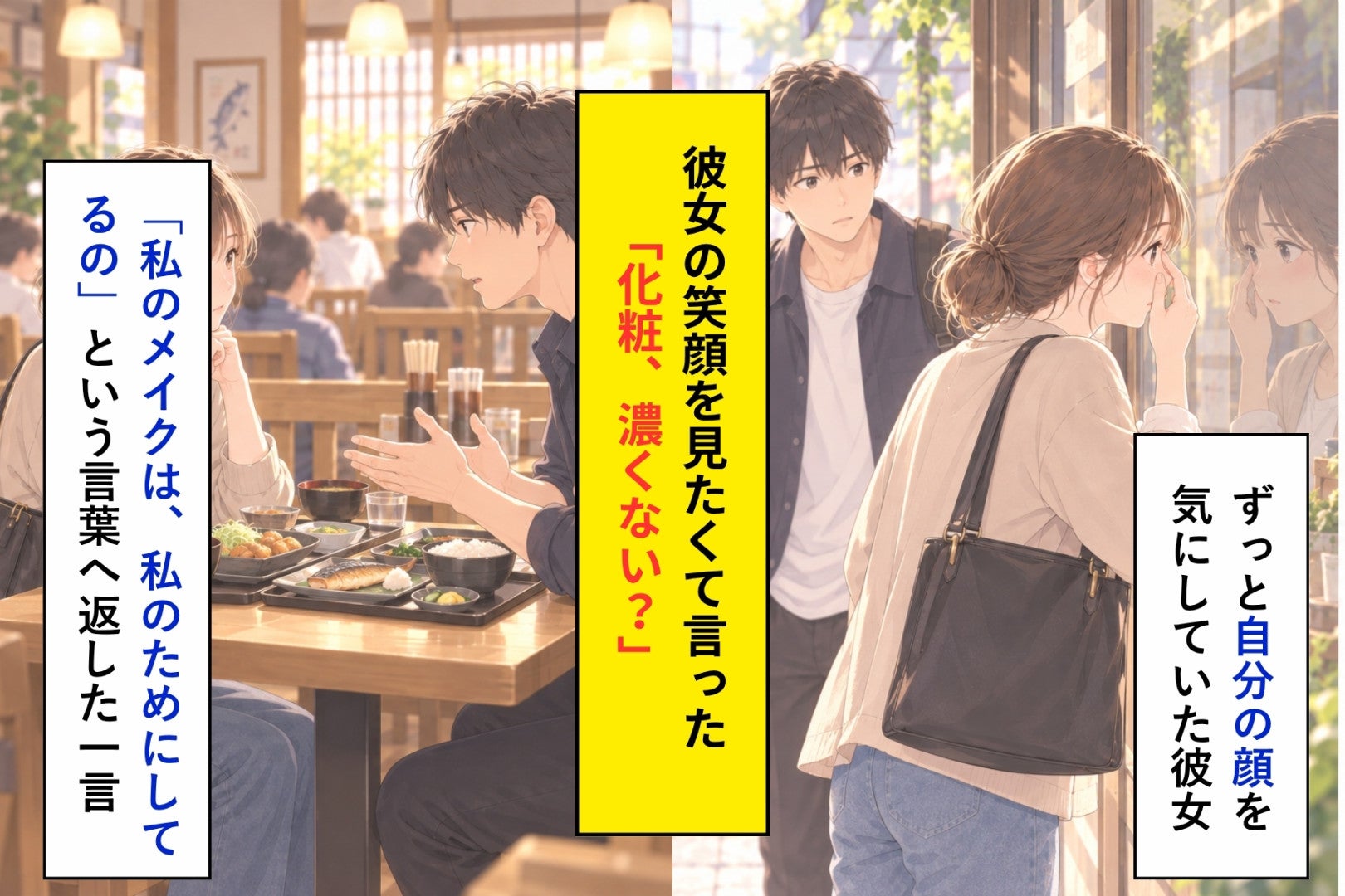 彼女の化粧が濃くなるたび、俺が言えずにいたこと