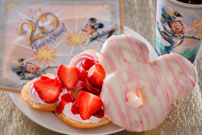 東京ディズニーシー周年 タイム トゥ シャイン グッズ メニュー公開 初登場のミッキー形ドーナツも モデルプレス