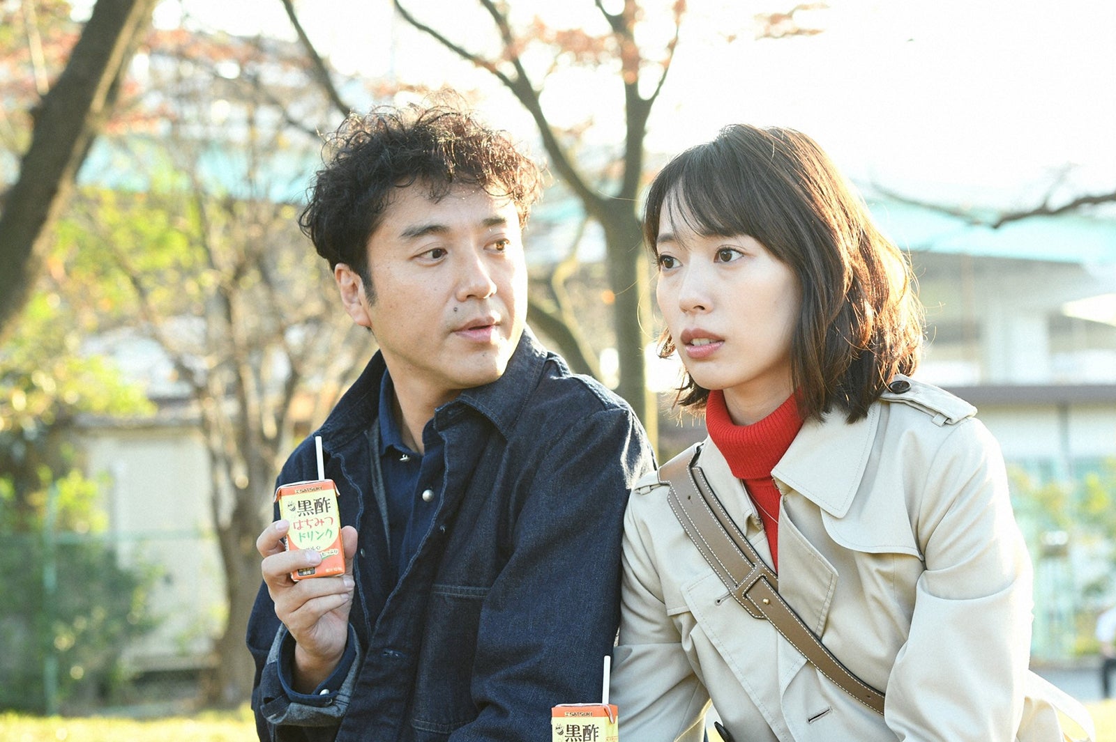 ムロツヨシ、戸田恵梨香／「大恋愛～僕を忘れる君と」第7話より（C）TBS