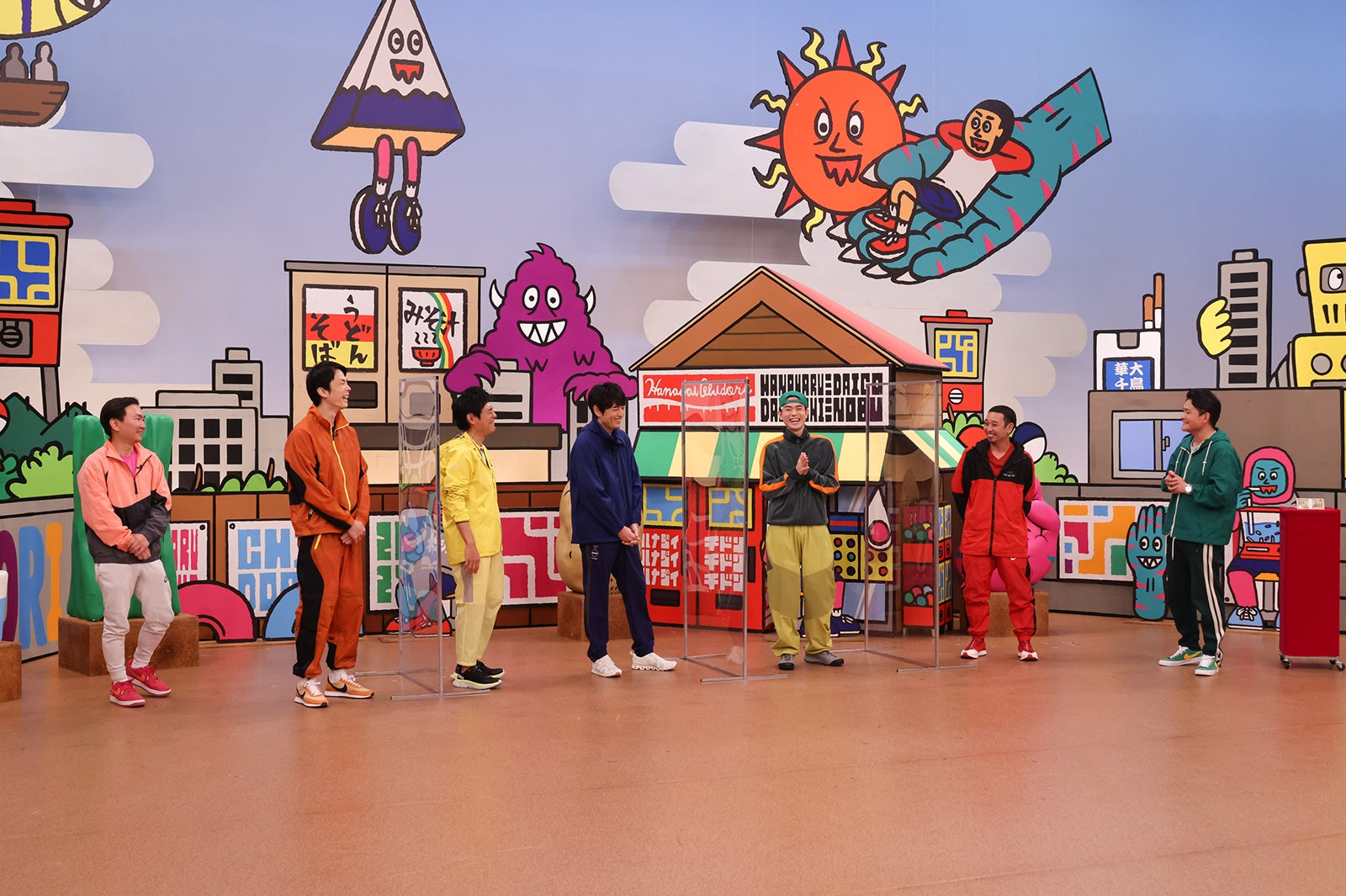 山内健司、濱家隆一、博多華丸、博多大吉、菅田将暉、大悟、ノブ （C）カンテレ・フジテレビ