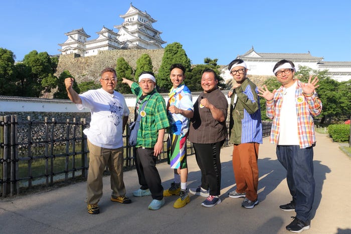 (左から)伊達みきお、富澤たけし、満島真之介、豊ノ島、こがけん、おいでやす小田(C)テレビ朝日