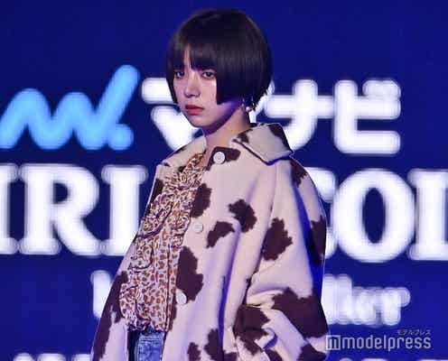 池田エライザ、赤リップ際立つハンサムスタイルでクールに魅了<TGC2021A/W>