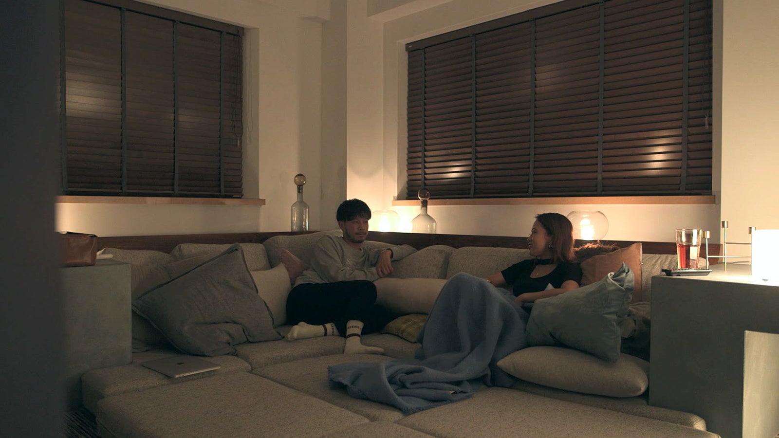 健司、莉咲子「TERRACE HOUSE TOKYO 2019-2020」5th WEEK（C）フジテレビ／イースト・エンタテインメント