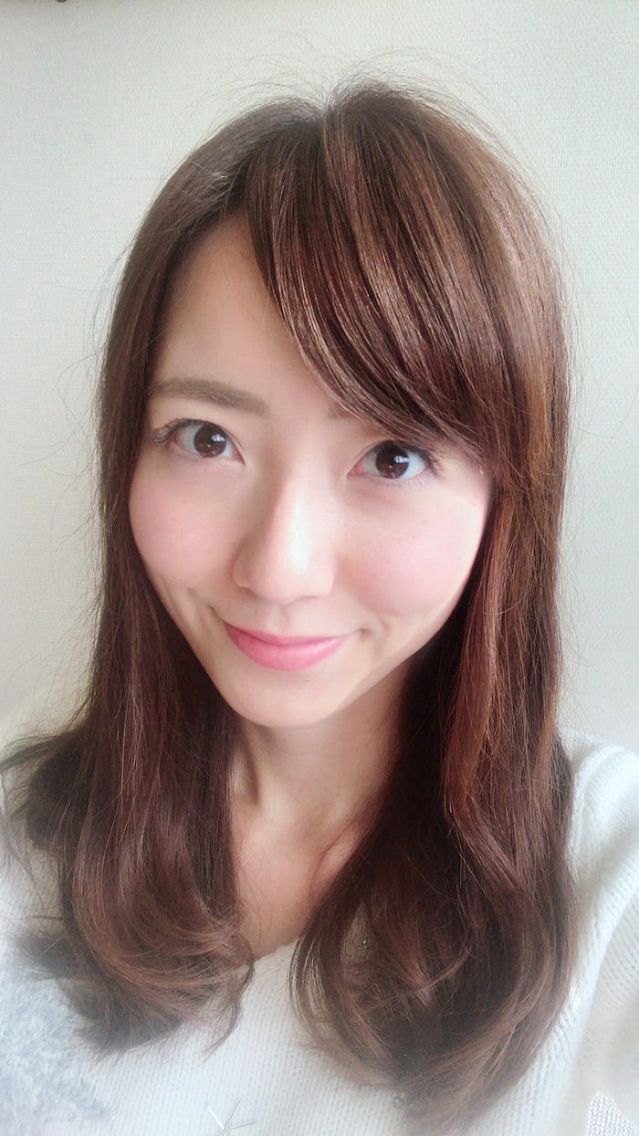 ナチュラルメイクです/内田嶺衣奈アナウンサー(提供写真)