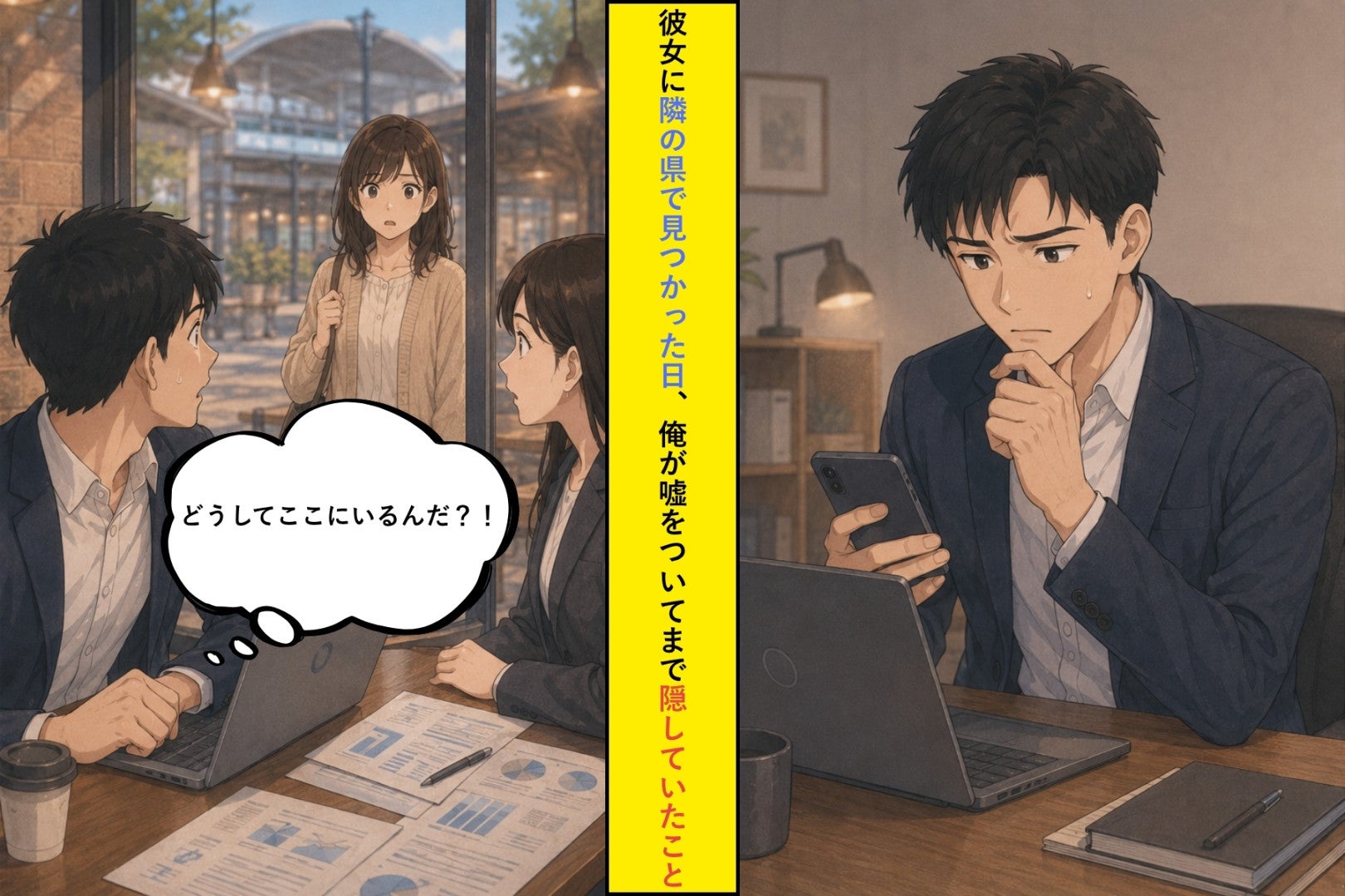 彼女に隣の県で見つかった日、俺が嘘をついてまで隠していたこと
