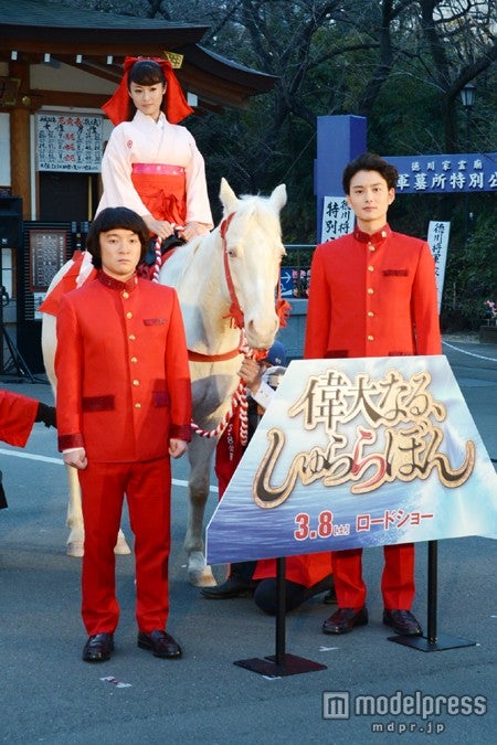 映画「偉大なる、しゅららぼん」（3月8日公開）ヒット祈願イベント