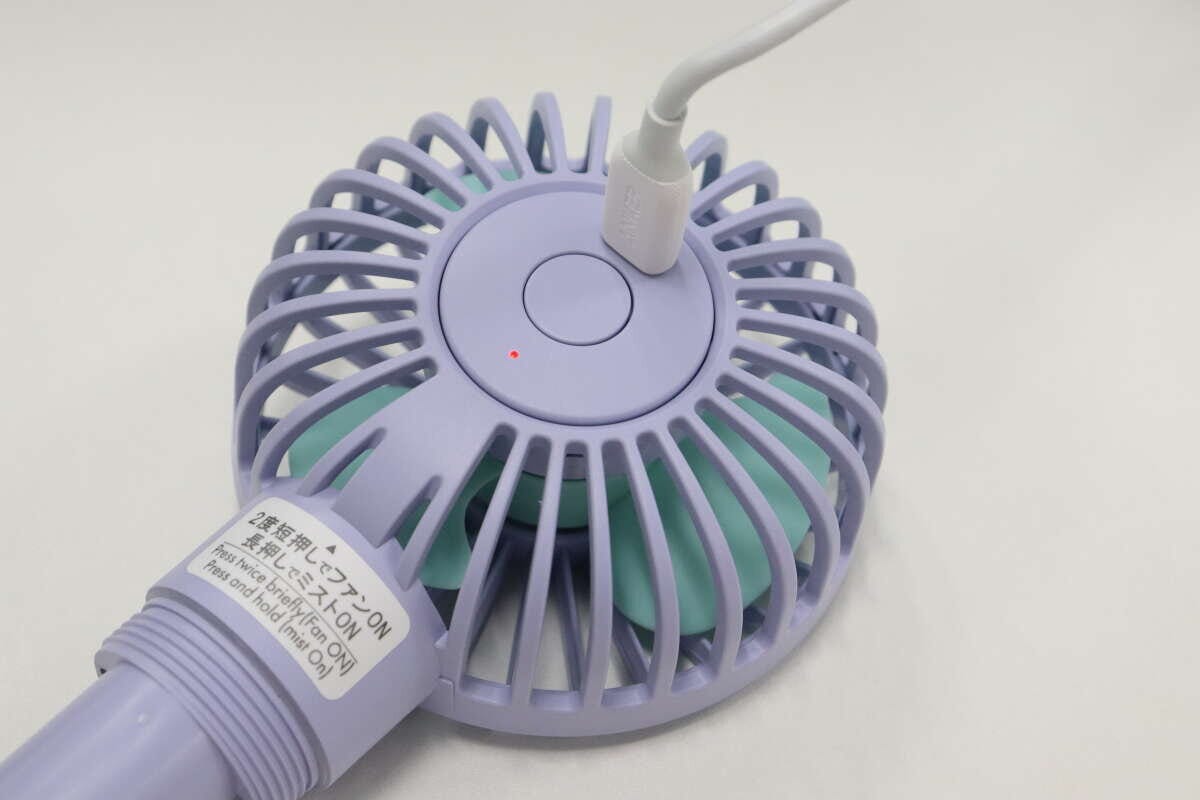 ミスト付ハンディ扇風機 充電 ミスト付ハンディ扇風機 充電