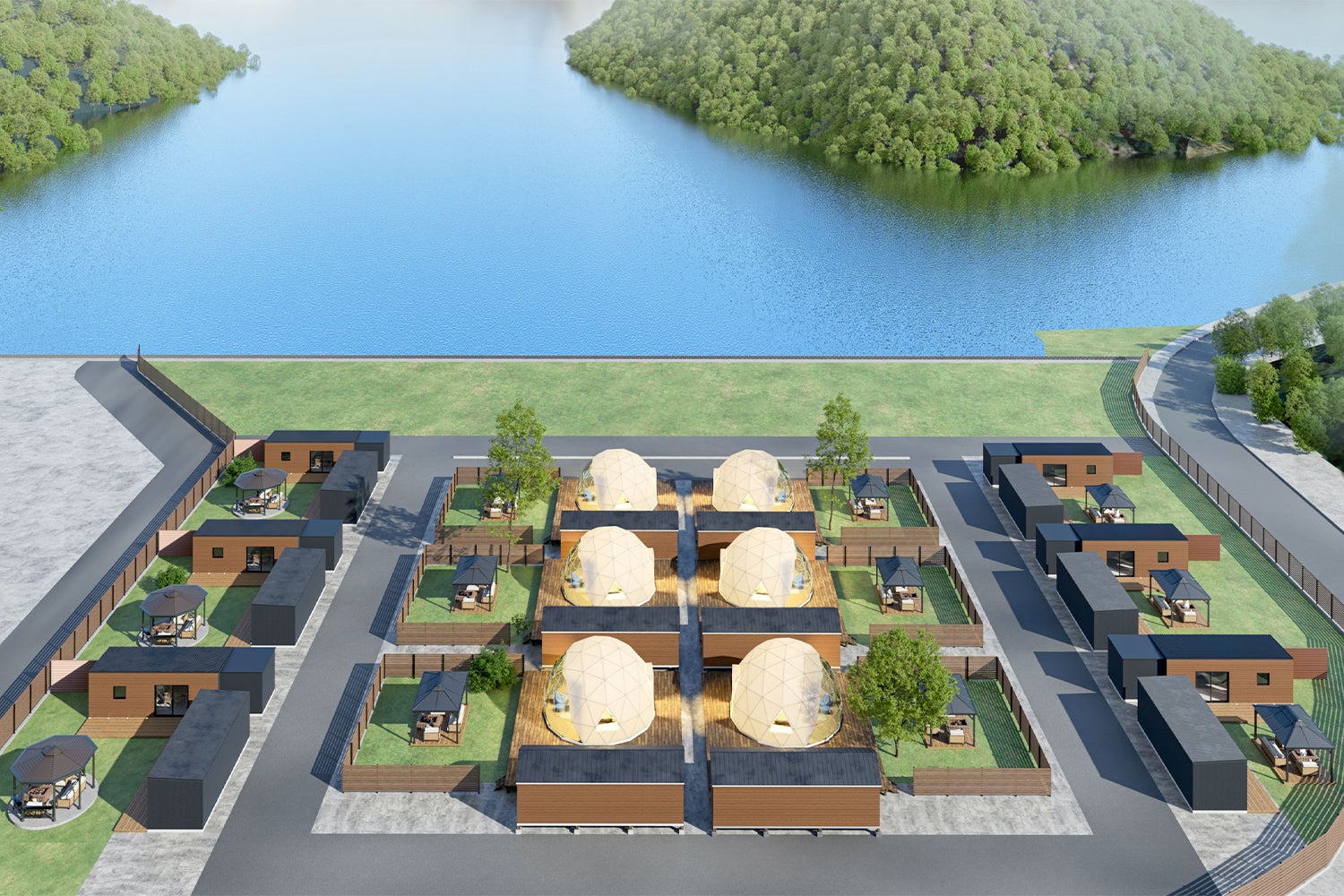 広島に温泉露天風呂＆庭付きグランピング施設「グランピスパ瀬戸内」犬と泊まれるコテージも