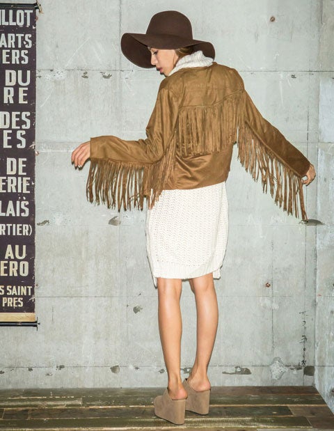 フェイクスエードフリンジジャケット「Re:EDIT by GALSTAR」5,798円（税込）／画像提供：Re:EDIT by GALSTAR