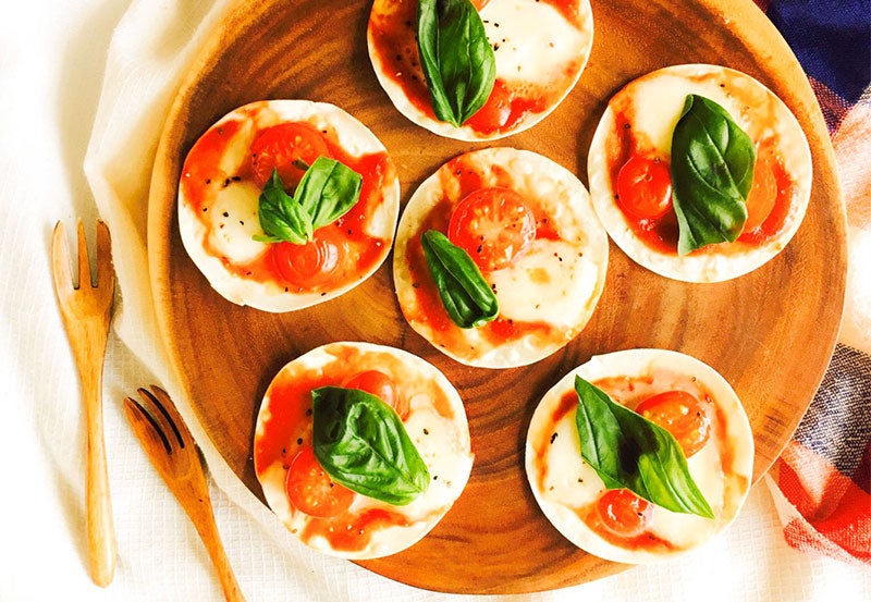 フライパン1つで簡単に！5分で出来ちゃう「ミニマルゲリータ」【柏原歩のトレンドレシピ】／画像提供：柏原歩