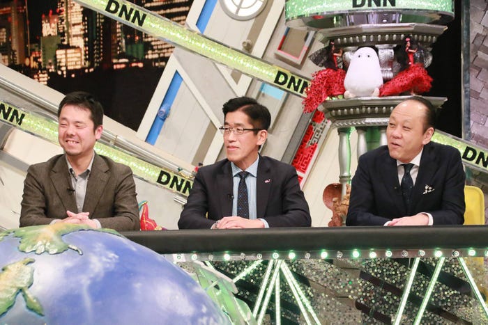 (左から)猪羽恵一氏、岸博幸氏、出口保行氏(C)フジテレビ