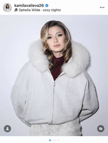 「こんなに変わるなんて…」15歳の五輪から4年、19歳になったワリエワの現在の姿に衝撃走る 巻き髪金髪で別人級変貌「うわ～、美人」25日に資格停止処分解除