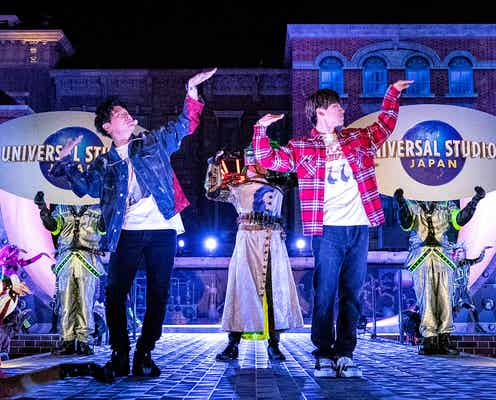 三代目JSB・NAOTO&山下健二郎、USJハロウィーン初降臨 ゲスト1000人と熱狂ダンス