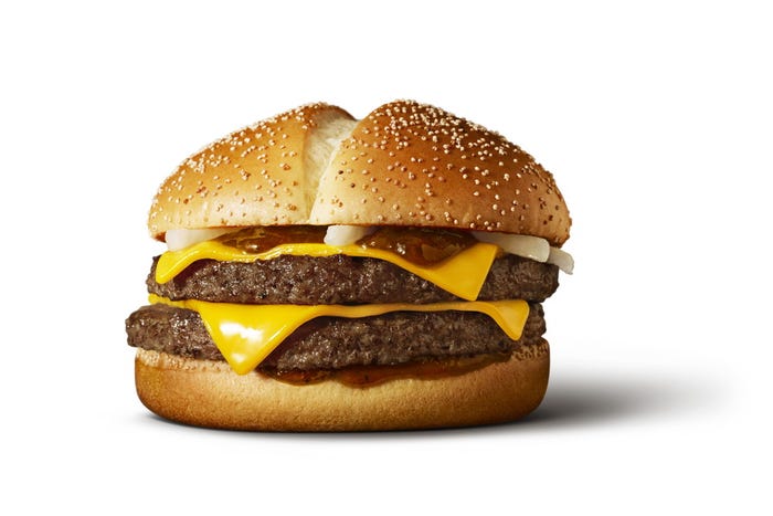 炙り醤油風 ダブル肉厚ビーフ/画像提供:日本マクドナルド