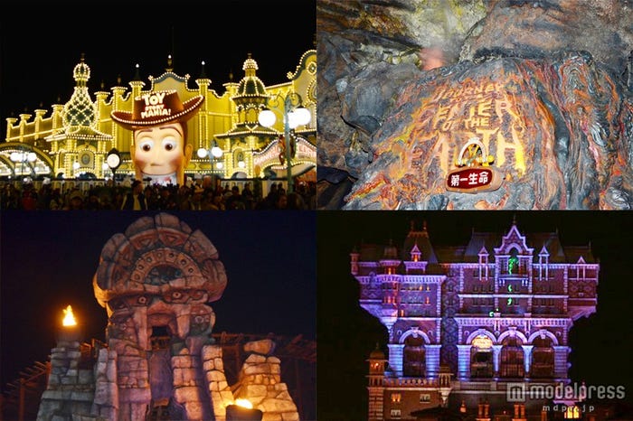 トイ・ストーリー・マニア!、センター・オブ・ジ・アース、レイジングスピリッツ、タワー・オブ・テラー