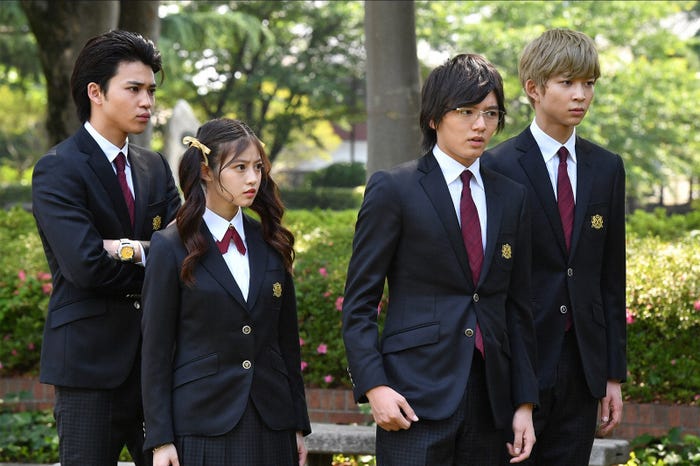 中田圭祐、今田美桜、濱田龍臣、鈴木仁/「花のち晴れ~花男 Next Season~」第8話より(C)TBS