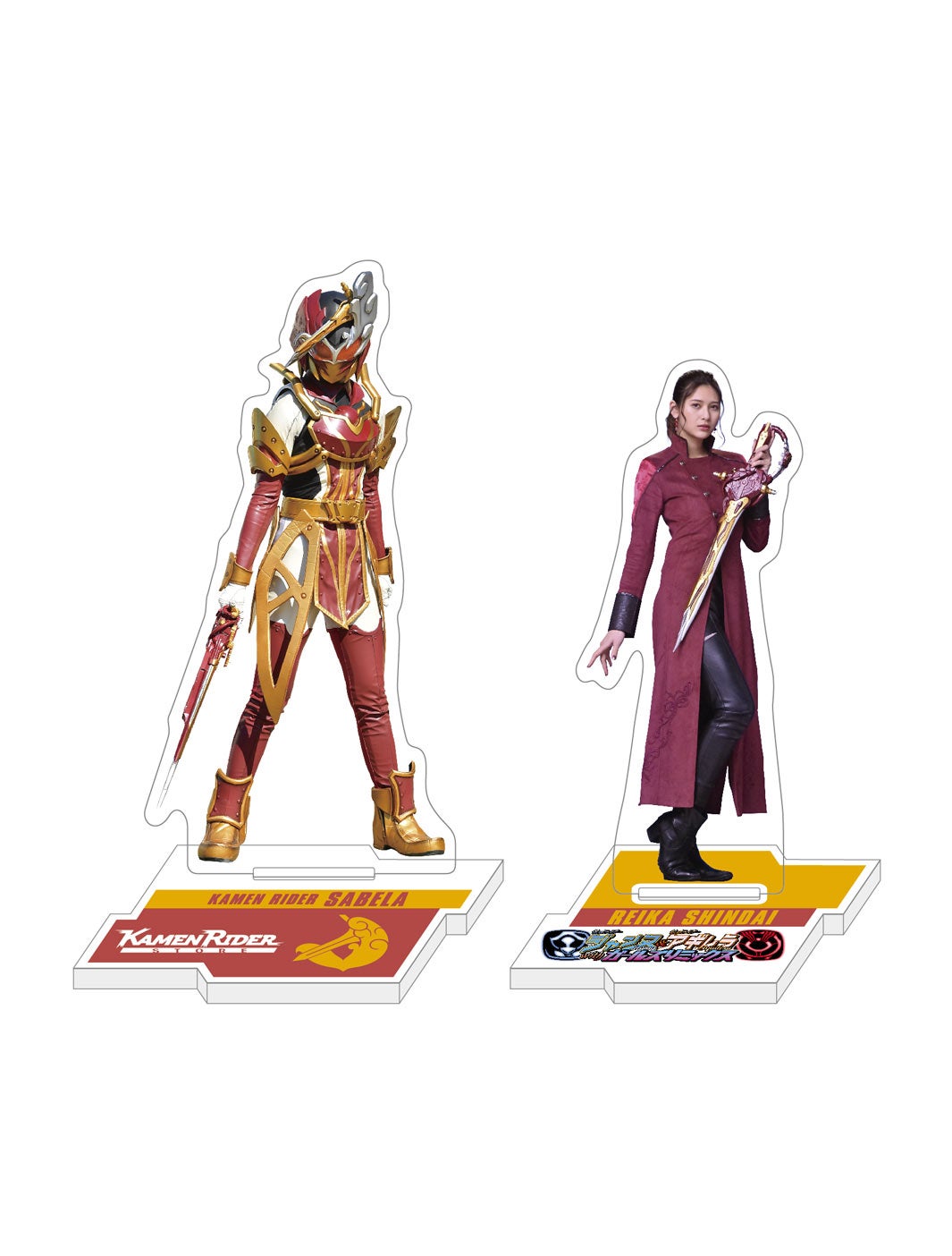 「仮面ライダージャンヌ＆仮面ライダーアギレラ withガールズリミックス」アクリルスタンド（C）東映特撮ファンクラブ（C） 2021 石森プロ・テレビ朝日・ADK EM・東映