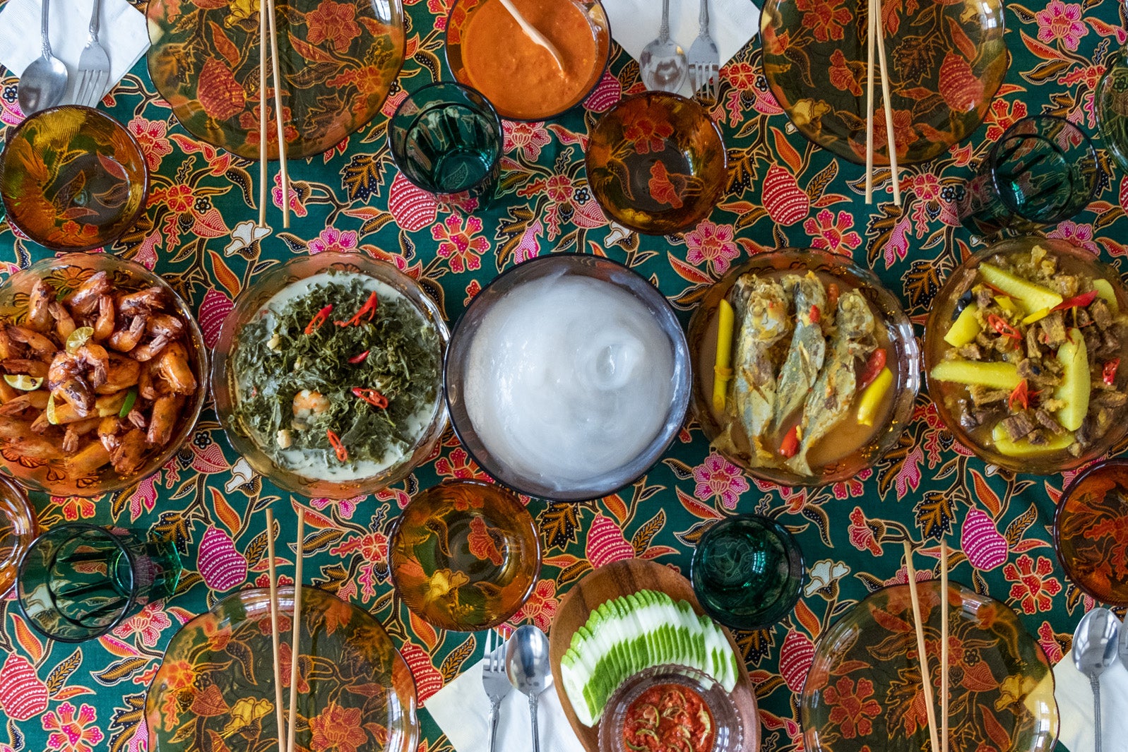 アンブヤット（ブルネイ伝統食）