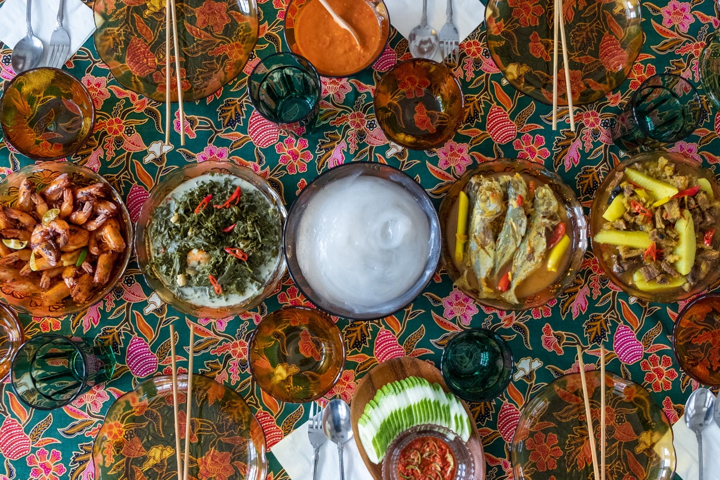 アンブヤット（ブルネイ伝統食）