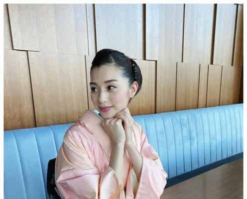 中条あやみ、着物姿のオフショット公開「完璧な横顔」と絶賛の声