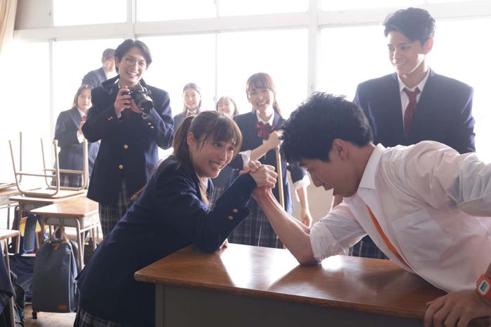 (左から)綱啓永、広瀬アリス、坂東龍汰、眞栄田郷敦「366日」第3話より(C)フジテレビ