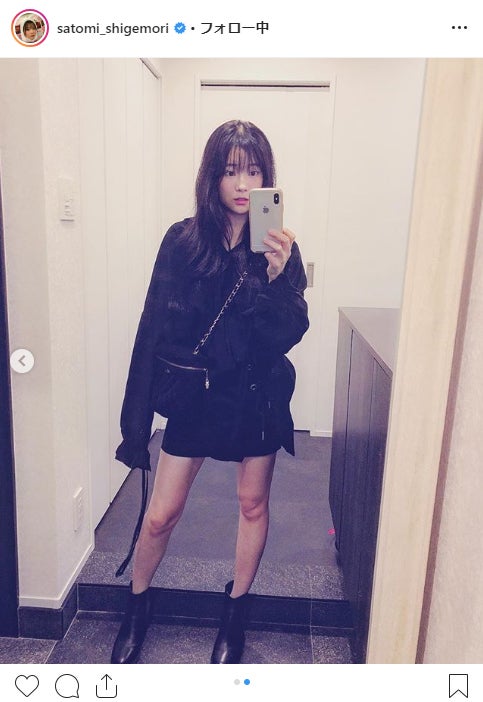 重盛さと美の色白美脚にドキッ「憧れのスタイル」と注目集まる