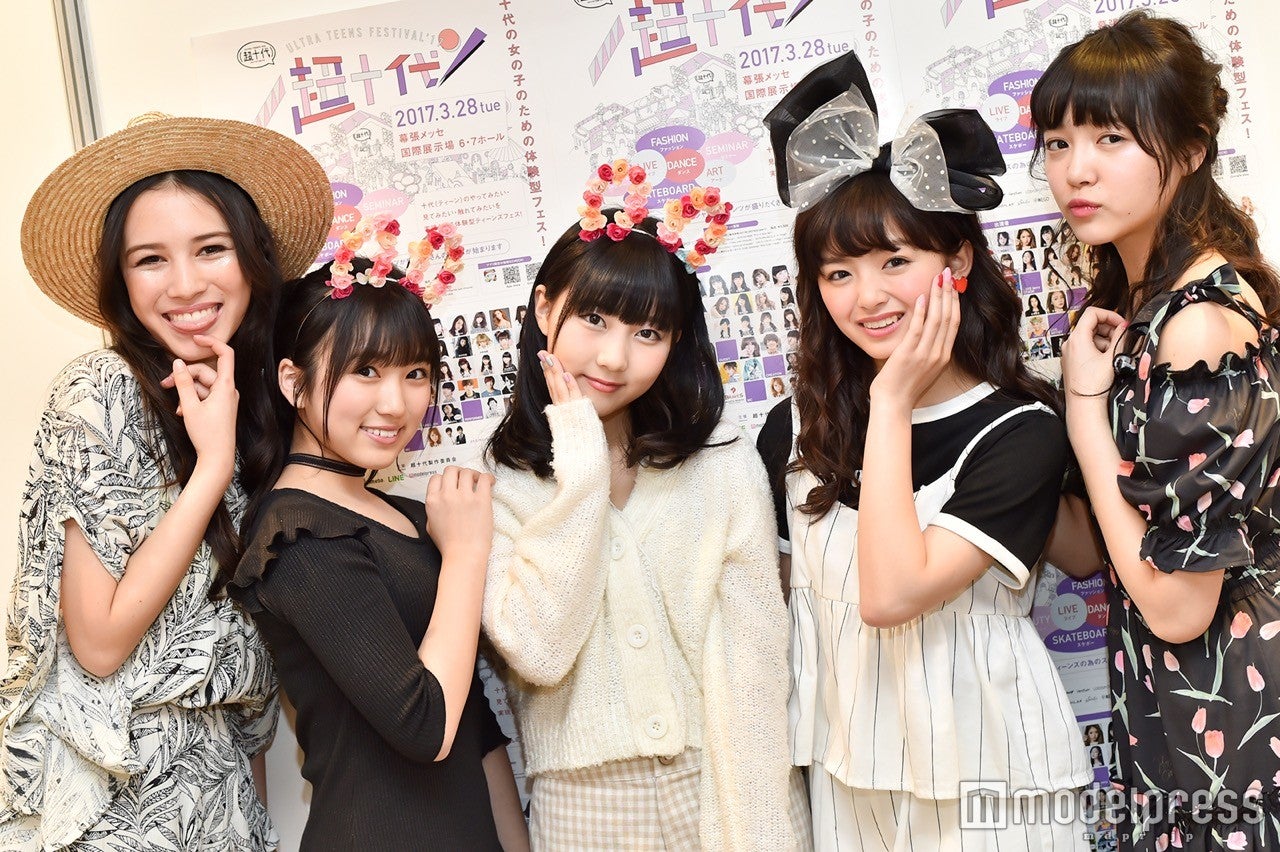 左から：レイモンド愛華、矢吹奈子、田中美久、関りおん、中山莉子 （C）モデルプレス