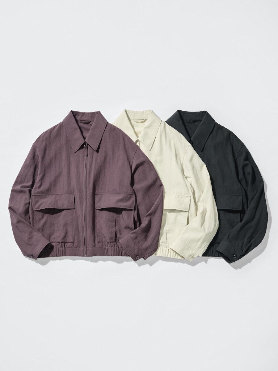 2026春ユニクロ値下げショートブルゾン