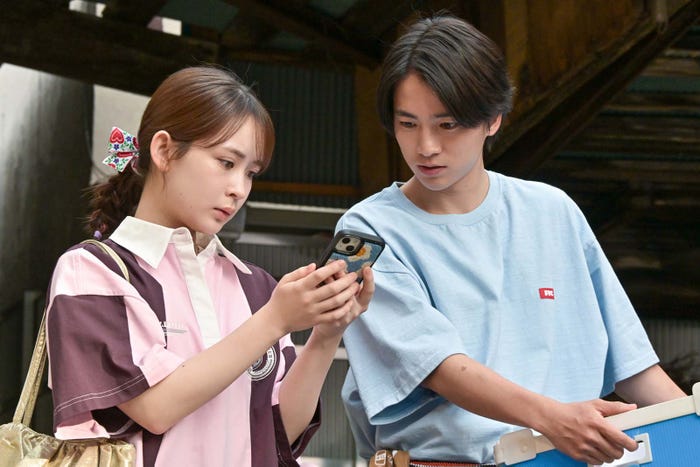 畑芽育、木戸大聖「9ボーダー」第7話より(C)TBS