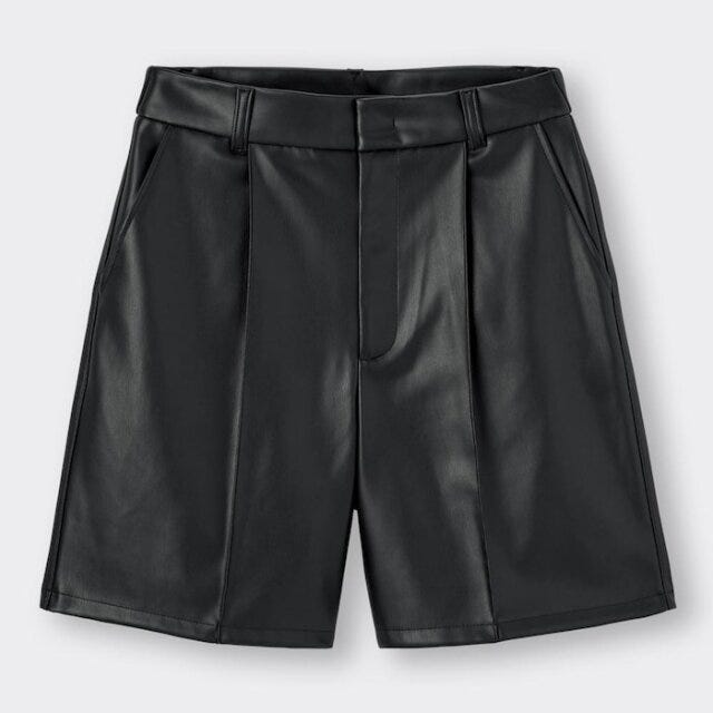 GU　新作　パンツ　レザー　ショート