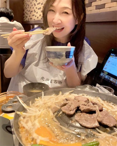 森口博子、飛行機遅延でジンギスカン堪能も…帰宅後にまさかの展開「何、このシンクロ」
