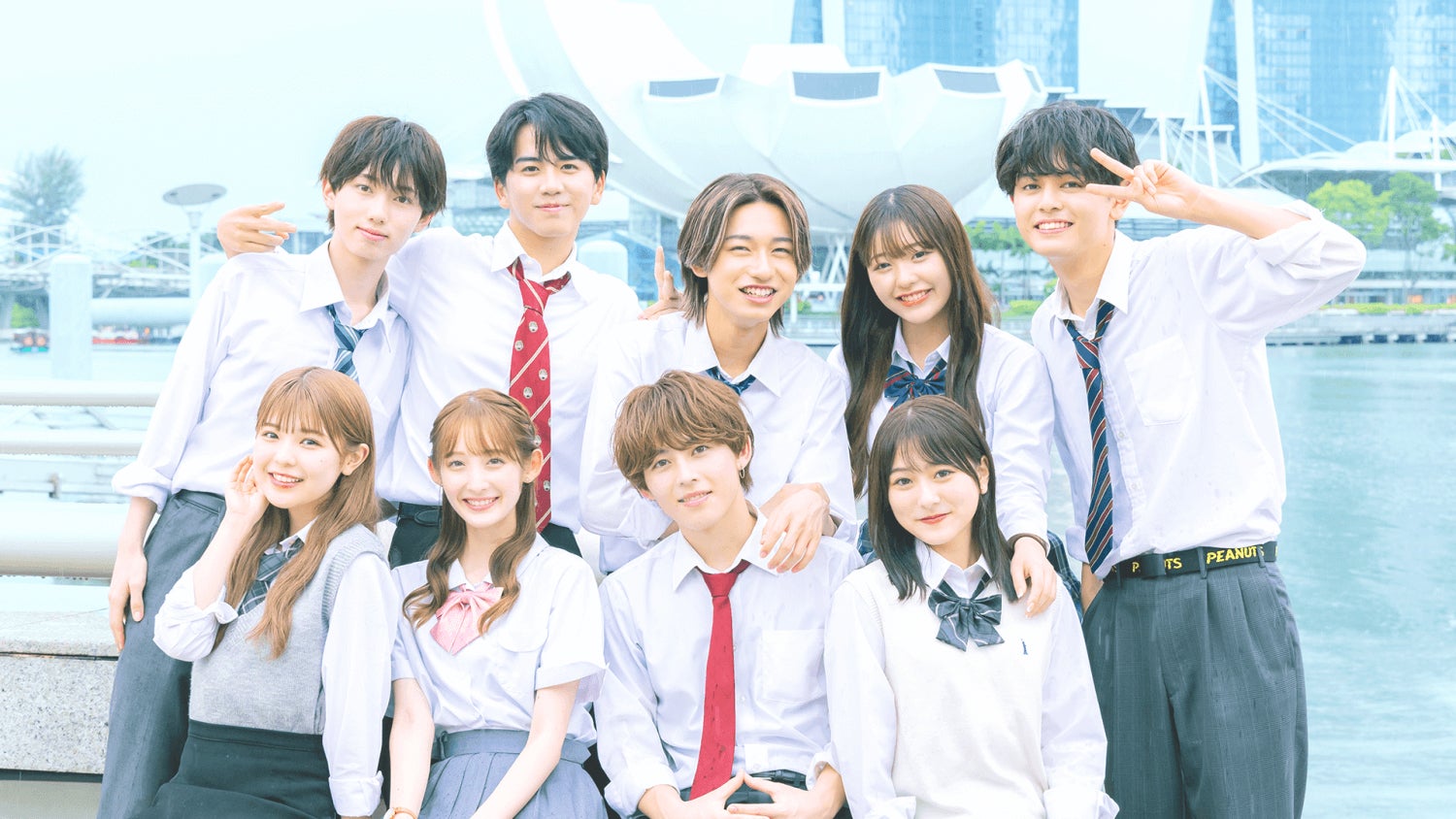 （左上から時計回りに）えだはる、とおま、りく、ねね、いさ、きさき、くにはる、セシル、りょうか「今日、好きになりました。-卒業編2023-」（C）AbemaTV, Inc.