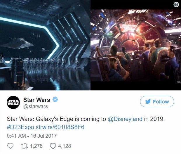 米ディズニー「スター・ウォーズ」テーマパーク、名称決定　目玉アトラクションは？