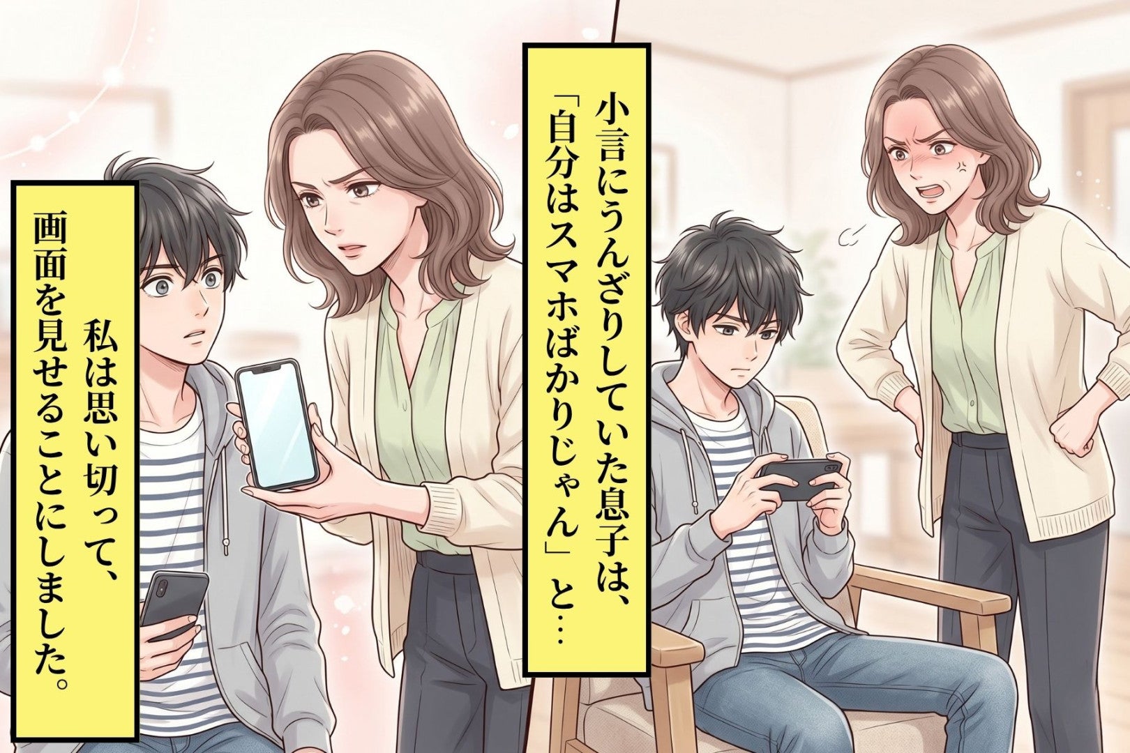 「勉強しろって言うくせに、自分はスマホばかりじゃん」と息子に言われ→画面を見せると