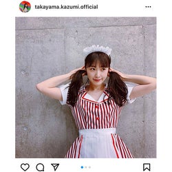 乃木坂46 高山一実、毎日通いたいツインテールのウェイトレス衣装で悩殺!