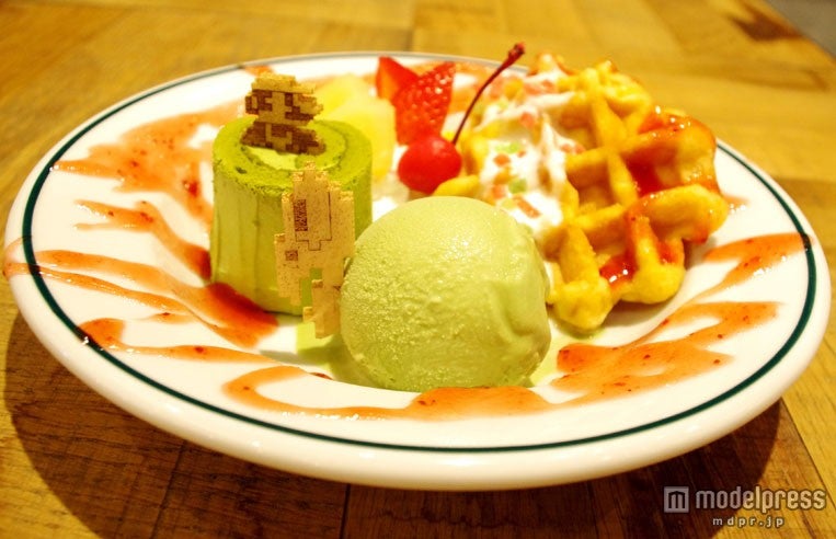 地上ステージ・ワッフル＜ドリンクセット＞￥1389（税抜き）（C）1985 Nintendo