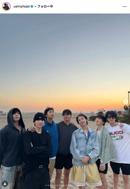 J-HOPE公式Instagramより