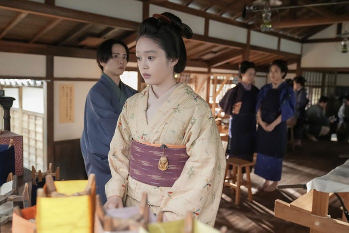 板垣李光人、高石あかり「ばけばけ」第6話(C)NHK
